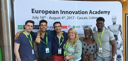 Loughborough students and graduates at the EIA conference in Lisbon